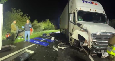 Al menos 2 muertos y 1 herido grave tras colisión frontal de auto y camión en ruta Villarrica-Freire