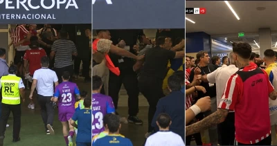 Bochorno en Supercopa en Argentina: escandalosa pelea en el túnel tras el Rosario-Estudiantes