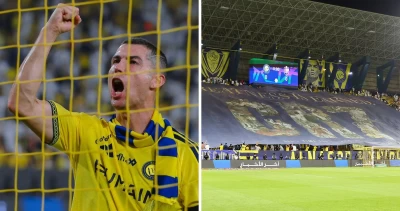 Cristiano Ronaldo volvió a marcar tras escándalo con Portugal: Al Nassr saudí le dedicó enorme lienzo