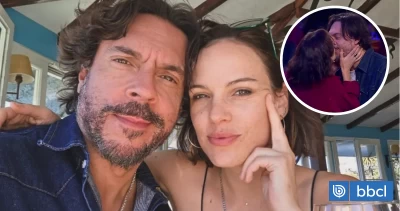 Derrochan amor: Mauricio Jürgensen y Luciana Echeverría protagonizan romántico momento en ’Dale Play’