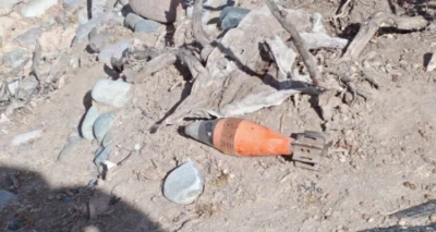 Encuentran mortero con carga explosiva activa en la ribera del río Putaendo