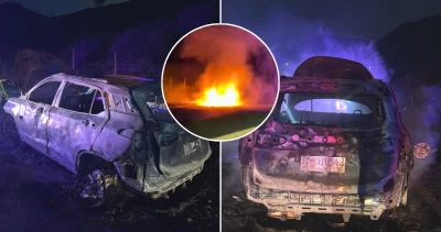 Hallan automóvil calcinado en Quilicura e investigan posible vínculo con crimen de carabinero en Renca