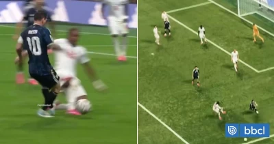 ¿Hubo ’pisotón’ de Messi a Spence antes de gol de Argentina?: la foto de IA que quería culpar al ’10’