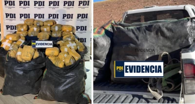 PDI decomisa más de 175 kilos de cannabis en sector fronterizo de San Pedro de Atacama