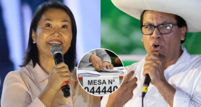 Perú procesa 100% de actas y espera resolver observaciones: Fujimori supera a Sánchez por 4.519 votos