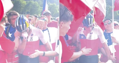 Pinchazo lo sacó del podio: Vidaurre se quebró frente a barra chilena tras 4to lugar en Mundial de MTB