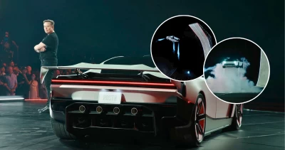 VIDEO | Elon Musk presenta al mundo un vehículo Tesla capaz de "volar" por breves segundos