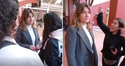 VIDEO | "Es tu culpa": apoderados encaran a rectora del Barros Borgoño por intervención de Carabineros