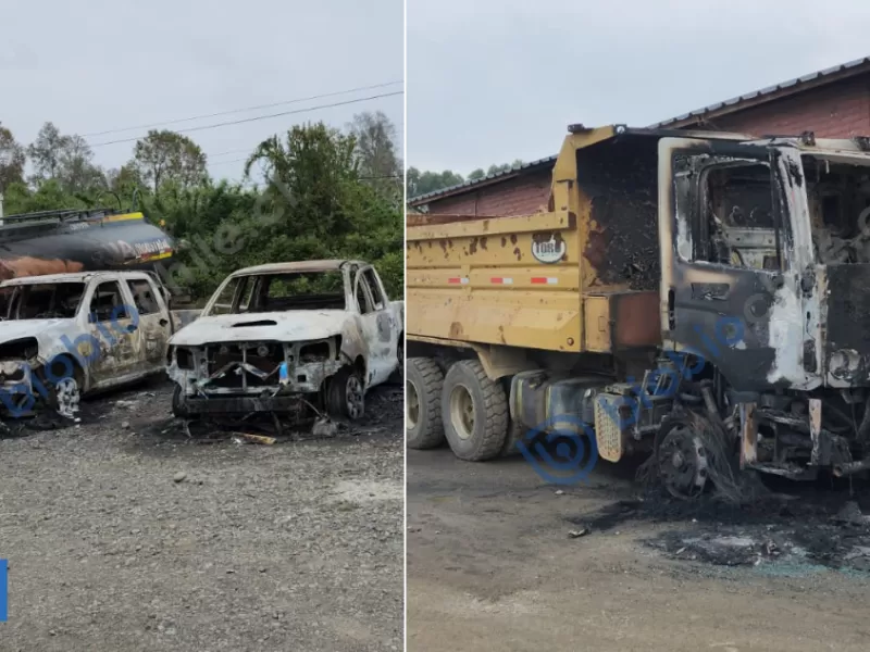 Día violento de ataques en la Macrozona Sur: queman casas, vehículos y maquinaria en tres regiones