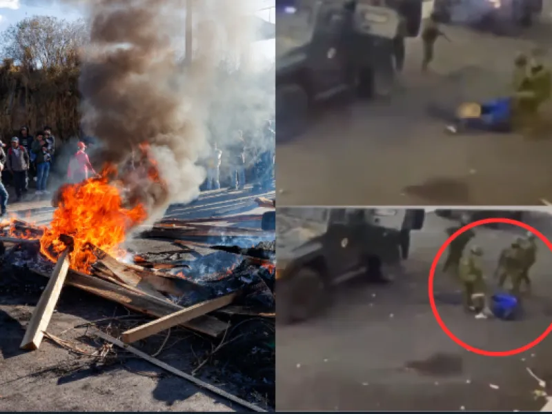 Ecuador está en crisis: protestas violentas, un muerto, muchos heridos y militares retenidos.